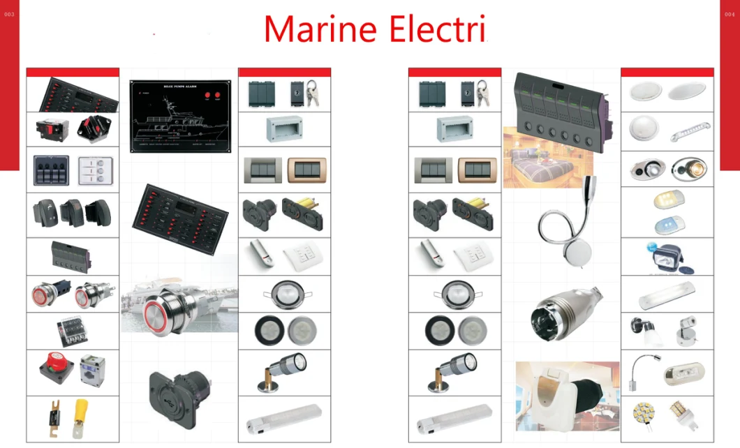 High Quality Marine Hardware/Electric/LED Lighting Equipment Accessories Stainless Steel Boat Parts Supplies Marine Accessories