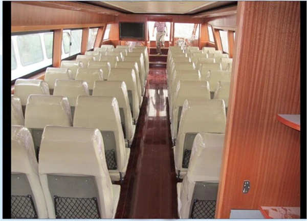 58 Passengers Luxury Ferry Boat Fast Speed Boat Fiberglass Passenger Boat Yacht