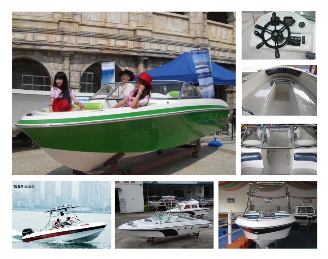 Chinese Supplier 5.75m Yacht Fishing Boat Js-180 Luxury Yachts for Leisure Party Family